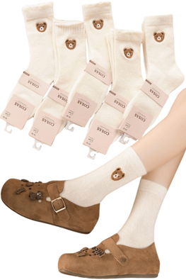 4x Skarpetki damskie kaszmirowe ciepłe LM18-553