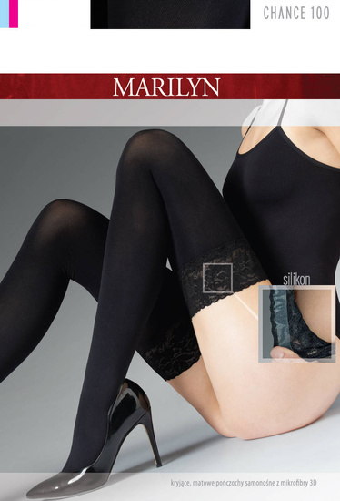 Kryjące pończochy samonośne Marilyn Chance 100