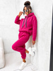 Dres damski bawełniany ocieplany 82143 - fuksja