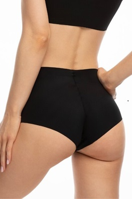 Julimex wysokie majtki figi Infinity Boyshort Maxi - czarny