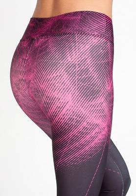 Legginsy sportowe z wyższym stanem - zielony