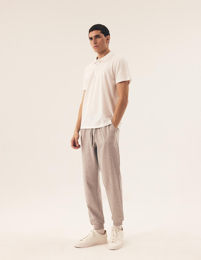 Biała koszulka męska polo HENDERSON 43025 MILE