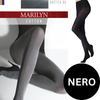 Bawełniane rajstopy kryjące matowe Marilyn Arctica 80 Czarne