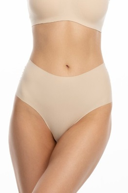 Julimex wysokie majtki figi Infinity Boyshort Maxi - beżowy