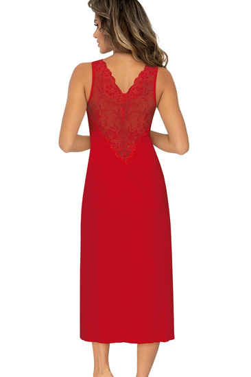 DONNA KOSZULA NOCNA KRISTINA LONG - CZERWONY