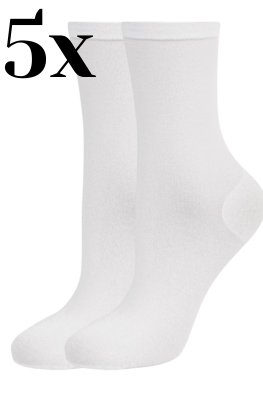 Marilyn skarpetki damskie FORTE 58 biały - 5 par