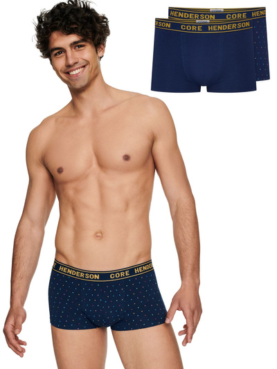 Bawełniane bokserki męskie 2 pak HENDERSON 40406 RBUSH