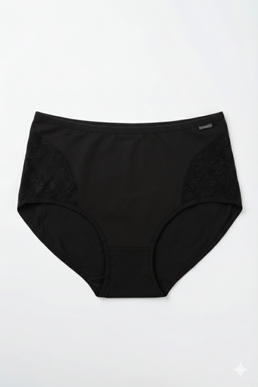 Bawełniane figi damskie z ozdobnym haftem 6665