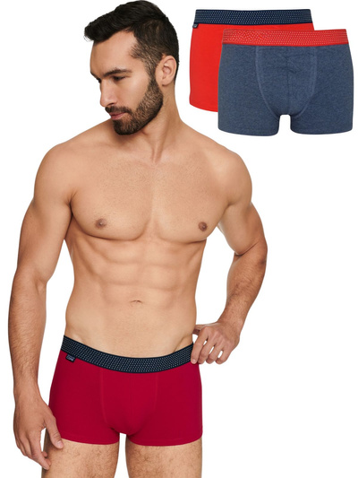 Bawełniane bokserki męskie 2 pak HENDERSON 40407 RBRAN