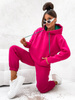 Dres damski bawełniany ocieplany 82143 - fuksja