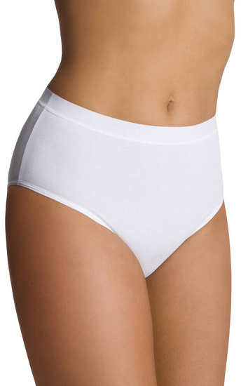 Majtki damskie z wysokim stanem gładkie Emili Soa Białe