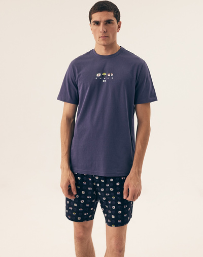 Henderson krótka piżama męska w sushi 42606 SAKE