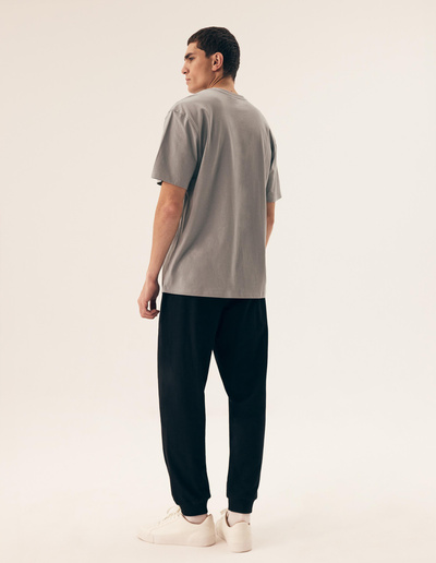 Klasyczna bawełniana koszulka męska z krótkim rękawem Henderson 43026 Mite