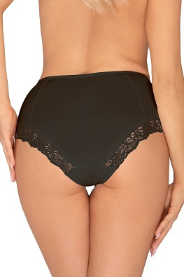 Majtki damskie z wysokim stanem Ewana 102 - czarny