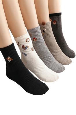 4x Skarpetki damskie kaszmirowe ciepłe LM18-503