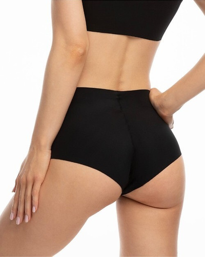 Julimex wysokie majtki figi Infinity Boyshort Maxi - czarny