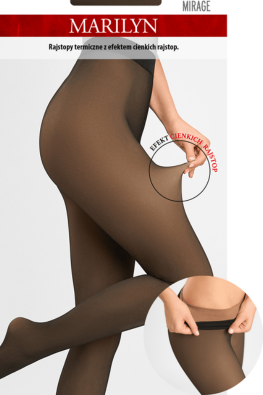 Termiczne rajstopy imitujące cienkie MARILYN MIRAGE
