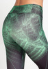 Legginsy sportowe z wyższym stanem - zielony