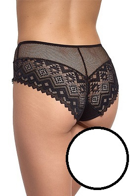 Koronkowe figi damskie z bawełny Gabidar WZ.204 - biały