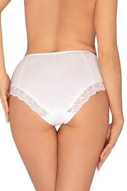 Majtki damskie z wysokim stanem Ewana 102 - biały