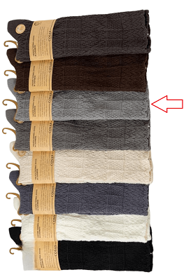 COSAS PODKOLANÓWKI DAMSKIE KASZMIROWE BDP8-99 - jasny szary