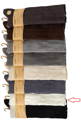 PODKOLANÓWKI DAMSKIE KASZMIROWE BDP8-99 - krem