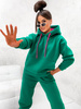 Dres damski bawełniany ocieplany 82143 - zielony