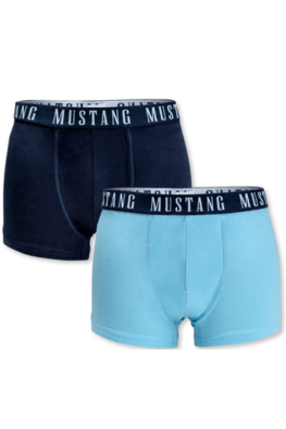 2x Bokserki męskie MUSTANG 4272-1052 granat/błękit
