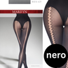 Marilyn rajstopy z ozdobnym szwem z tyłu Nadia 629 - nero