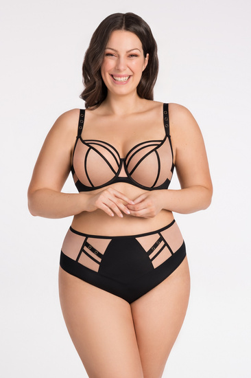 Gorsenia biustonosz miękki z ozdobnym łańcuszkiem Tesora K885