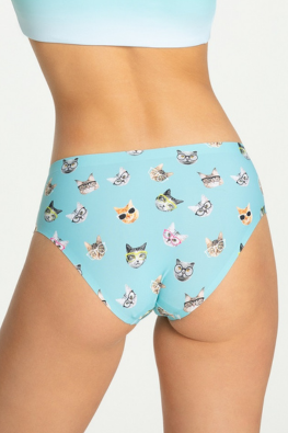 Julimex klasyczne majtki damskie w koty SIMPLE CLASSIC CATS