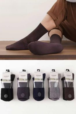 4x Skarpetki męskie kaszmirowe jednokolorowe LB11-109
