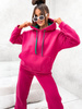 Dres damski bawełniany ocieplany 82143 - fuksja