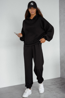 Dres damski z delikatnej wiskozy 525 - czarny