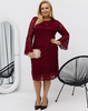 Koronkowa sukienka za kolano 541 PLUS SIZE