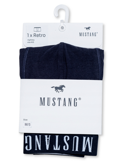 1x Bawełniane bokserki męskie MUSTANG 4275-1050 granatowy