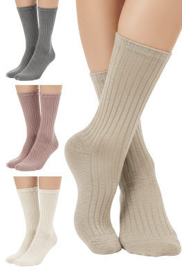 4x Skarpetki damskie w neutralnych kolorach BDP8-85
