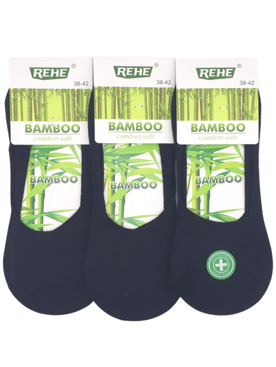 3x Klasyczne stopki damskie z włókna bambusowego E1003