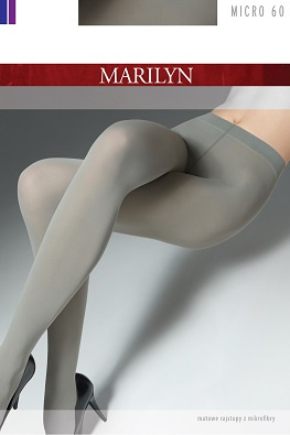 Marilyn rajstopy Micro 60 matowe z mikrofibry - tabaco