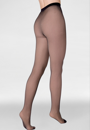 Termiczne rajstopy kabaretki MARILYN CHARLY F2w1 czarny/beż