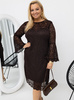 Koronkowa sukienka za kolano 541 PLUS SIZE