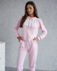 Damski dres welurowy bluza ze stójką 510 - różowy