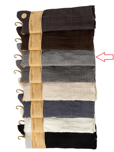 COSAS PODKOLANÓWKI DAMSKIE KASZMIROWE BDP8-99 - jasny szary