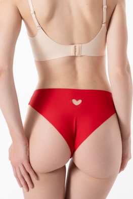 Figi damskie typu brazyliany z serduszkiem JULIMEX BRASIL HEART