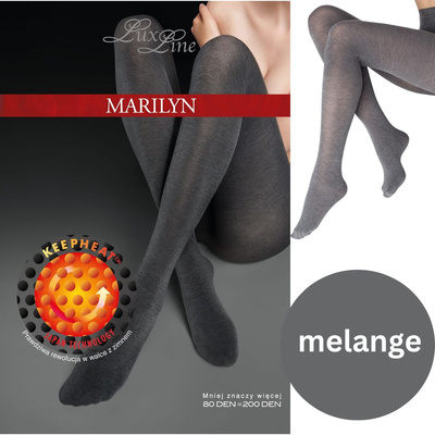 Termiczne rajstopy EXCLUSIVE KEEP HEAT - MELANGE