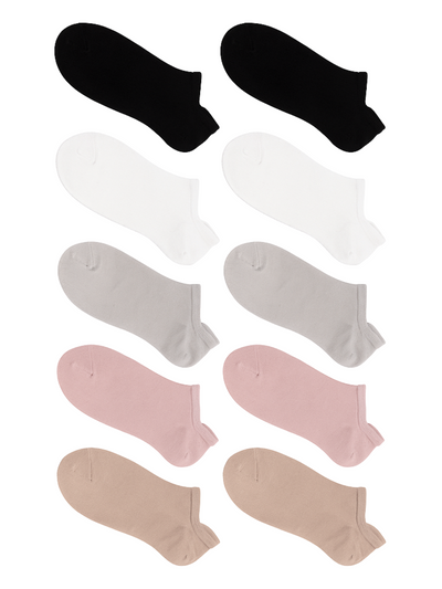 5x Damskie skarpetki stopki bambusowe z silikonem Cosas LM18-103