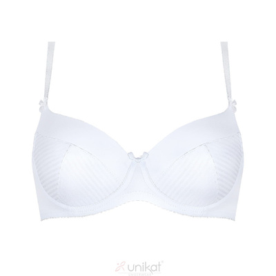 Biały biustonosz usztywniany Unikat Full Cup Fiona