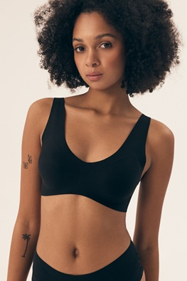 Henderson biustonosz sportowy bez fiszbin 42850 BAKE - czarny