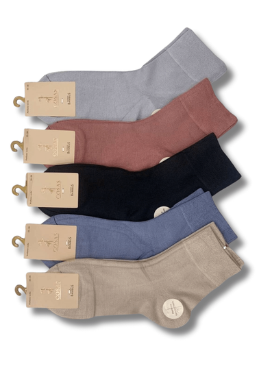 5x Długie bambusowe skarpetki damskie 40LM19-35