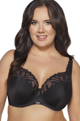 Ava biustonosz półusztywniany semi-soft AV 2105 Maxi - czarny